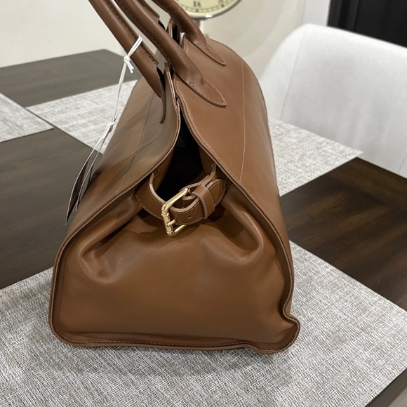 Anna Paola  Tan Italian Leather Handbag - Picture 5 of 6